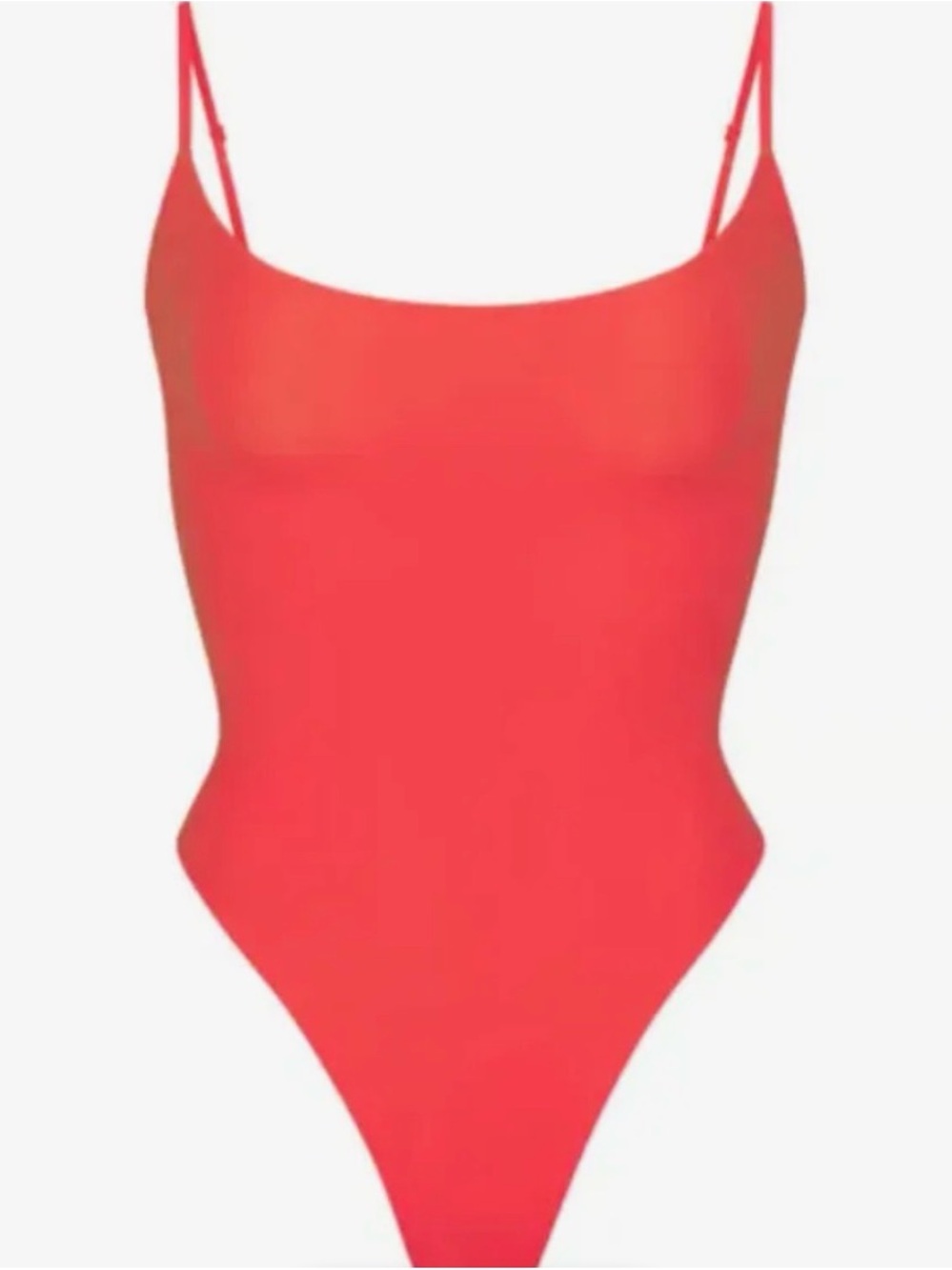 RARE NWOT SKIMS Fits Everybody Bodysuit Double-lined Poppy Red Size L